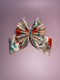 Peach Satin Candy Cane - Bows (Sailor or Standard)