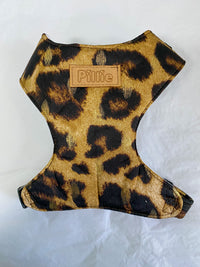 Gold Foil Leopard Satin - Chest Harness