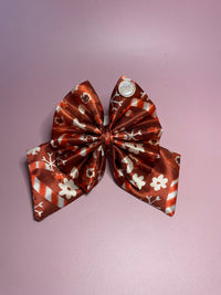 Maroon Satin Candy Cane - Bows (Sailor or Standard)